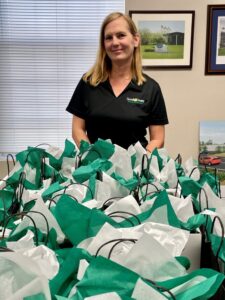 Our invaluable Admin, Alisa, diligently prepared over 200 thank you bags for delivery to Carroll County small businesses.