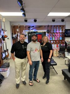Visiting Lee Hirschmann at The Band Shop, LLC in Syskesville.