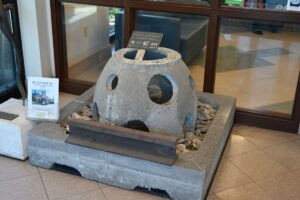 Image of cement oyster restoration ball for the Living Reef Action Campaign