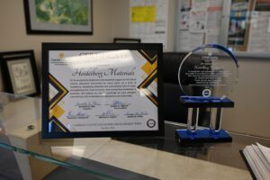 Image of the Pillar Award and Certificate.