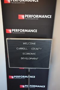 Image of a welcome sign at Performance for Econ Dev staff