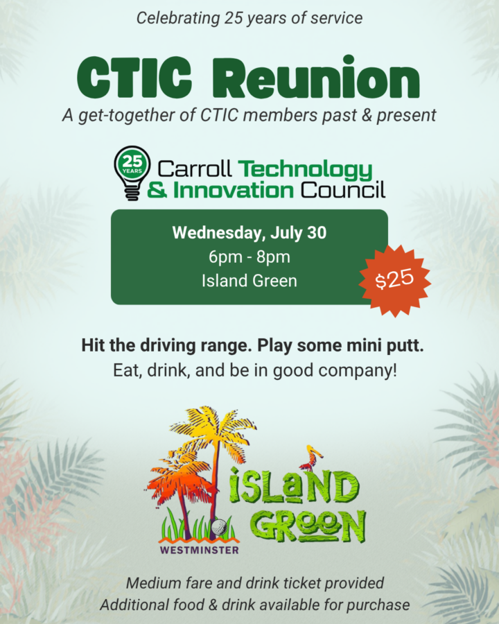 Image of CTIC Reunion flyer. All info in body text.